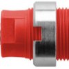 4 mm socket, flat plug connection, mounting Ø 12.2 mm, CAT III, red, SEB 7077 NI / RT