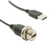 Kabel USB Złącze A USB A Złącze B USB A dł. 1m Przewód USB USB 2.0 kolor: Czarny