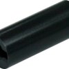 Distance piece, round, Ø 5 mm, (L x H) 12 x 22.5 mm, black, for single pushbutton, 5.30.109.019/0105