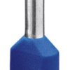 Insulated twin wire end ferrule, 2.5 mm², 18.5 mm/10 mm long, DIN 46228-4, blue, 3200836
