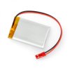 Akumulator Li-Pol Akyga 750mAh 1S 3,7V - złącze JST-BEC + gniazdo - 50x34x4,4mm