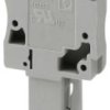 Plug, spring balancer connection, 0.08-6.0 mm², 1 pole, 32 A, 8 kV, gray, 3042887