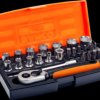 1/4 inch ratchet kit, 25 pieces, internal square, SL25