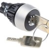 Przełącznik blokady z kluczem IP65, 1NC+1NO, 5 A przy 250 V AC 2-Way