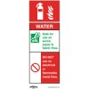 Worksafe SS27P10 Safety Sign Water Fire Extinguisher - Rigid Plastic - PK10