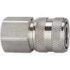 Quick-release coupling, L 46 mm, 35 bar, stainless steel, for hose, 107339