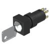 Element wykonawczy przycisku, Siłownik, do uzytku z: Urządzenia przełączające, Czarny, pozycje: 2, Utrzymane