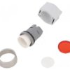 Przełącznik przyciskany 22mm Poz.stab 2 czerwony brak IP65 704.042.2