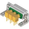 D-Sub socket, 5 pole, 5W5, equipped, angled, solder pin, 3005W5SXX78G20X