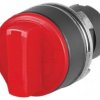 Przełącznik obrotowy 22mm Poz.stab 2 czerwony IP65 wystający 46-2W28.1CE0.001
