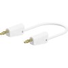Stäubli 641037-05029 LK-4A-S25 test lead, 50 cm white, flexible, 4 mm plugs