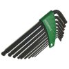 Faithfull FAIHKS9AFLB Ball End Long Arm Hexagon Key Set of 9 Imp (5/64-3/8in)