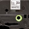 Labelling tape cartridge, 6 mm, tape white, font black, 8 m, TZE-FX211