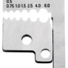 Ostrze ściągacza izolacji kablowych 12 29 180 Ostrze for use with Precyzyjny ściągacz izolacji typu 12 21 180 Knipex