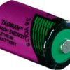 Lithium-battery, 3.6 V, 1/2R6, 1/2 AA, round cell, surface contact, 1110350100