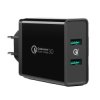 Ładowarka Sieciowa 2x USB 36W UGREEN CD161 QC 3.0 Czarna