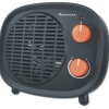 Termowentylator z termostatem 1000-2000W czarny 230V RETRO FH-2000RB