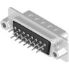 D-Sub plug, 15 pole, standard, equipped, straight, solder pin, DLS2XP4AA37X