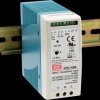 DRC-40B Switching Power Supply, DIN mounting, 40 W, 27,6 V, 0,95/0,5 A