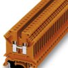 Through terminal block, screw connection, 0.2-6.0 mm², 2 pole, 32 A, 8 kV, orange, 3002908