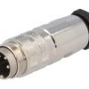 C091-31H0041012 Złącze M16 Wtyk Męski Lutowanie Na Przewód 4Pin 5A 300V