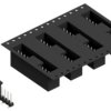 Pin header, 12 pole, pitch 2.54 mm, angled, black, SLLP5SMD06612ZBTR