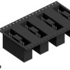 Pin header, 9 pole, pitch 2.54 mm, angled, black, SL10SMD1309ZBTR