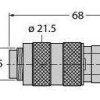 Turck 6934743 Złącze niekonfekcjonowane czujnika/aktuatora BS14-0, 1 szt.