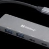 136-50 USB 3.0 hub, 2x USB-A + 2x USB-C