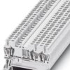 Through terminal block, spring balancer connection, 0.08-4.0 mm², 3 pole, 24 A, 8 kV, white, 3037339