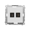 Simon 55 Gniazdo HDMI podwójne (moduł) Jasnoszary mat TGHDMI2.01/114