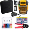 Drukarka etykiet DYMO Rhino 4200 dla elektryka1852995 w zestawie z walizką + taśma DYMO IND 12mm + Zaciskarka NEKU + Tulejki