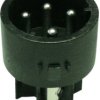 Plug contact insert, 4 pole, screw connection, screw locking, straight, SA3241