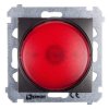 Simon 54 Sygnalizator świetlny LED czerwone światło antracyt DSS2.01/48