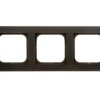SONATA Ramka potrójna czarny metalik R-3R/33