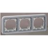 PLEXO IP55 Uchwyt potrójny poziomy do instalacji podtynkowej szary 069687 LEGRAND