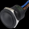 IAR5F1200 IA push-button switch, 16 mm, flat profile, NC/NO, black