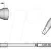 C245862 C245 soldering tip, chisel-shaped, C245862/1.2 x 0.7 mm, curved,