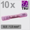 TRU COMPONENTS TC-13448492 Butt joint heatshrink Red Insulated 0.5-1.5 mm² 10