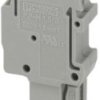Plug, push-in connection, 0.14-1.5 mm², 2 pole, 17.5 A, 6 kV, gray, 3212510