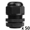 50 Szt. M20 Dławnica Kablowa 10-14Mm Ip68 Dławik Metryczny Dgn 9604