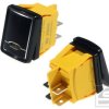 Przełącznik TS3-KCD4-201N-9Y/B;30A; 220V;k. podśw. żółty;ON-OFF;IP67