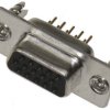 HARTING Złącze D-sub D-Sub 26-pinowe Prosty 2.29 mm Pitch Otwór przelotowy Złoty Żeńskie Wkładki gwintowane UNC od 4 do