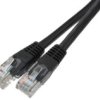 Patchcord Utp Kat.6 Kabel Sieciowy Lan 2X Rj45 Linka Czarny 0,25M
