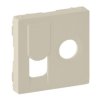 VALENA LIFE Plakietka gniazda męskiego TV + RJ45 kremowa 754831 LEGRAND