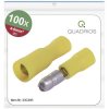 Quadrios 23C493 Bullet Connector 4-6mm² Yellow 100 pcs 24A Max PVC/brass