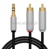 Jack 3,5- 2x RCA 5m metal