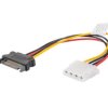 Kabel SATA zasilający (M) -MOLEX(F) 15cm CA-SAHD-10CU-0015