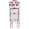 Moduł sygnalizacyjny LD (diody: LED czerwony + D) 24-60V DC M42R szary 854844