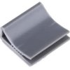 Zacisk kablowy 8mm Samoprzylepny 24 x 25 x 9mm materiał: PVC Szary Płaski zacisk kablowy